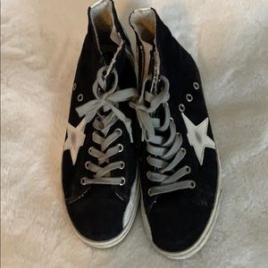 Golden goose Navy suede francy